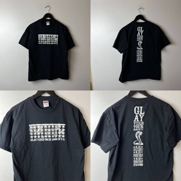 2008 Vintage Y2K Glay Verb Tour T Shirt Adult Black Large L Japanese Rock Band - Picture 10 of 16